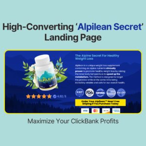 Done-for-You Alpilean Landing Page – Start Earning $142+ Per Sale Instantly!